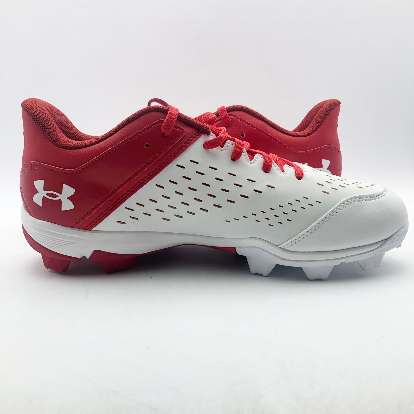 Under Armour Men's Leadoff Low Rm Baseball Cleats Size 13 Red White NWOB