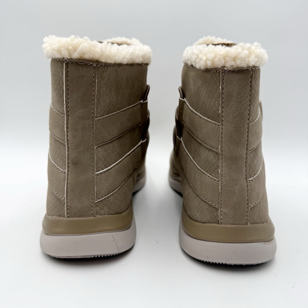 Ryka Womens Evie Exotic Snow Boots Size 9 M EU 39 Brown Taupe NIB
