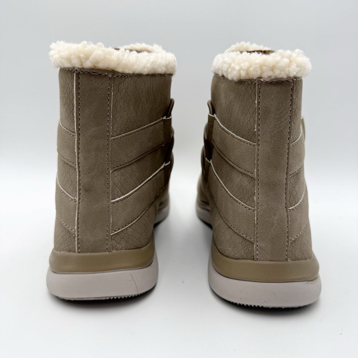 Ryka Womens Evie Exotic Snow Boots Size 9 M EU 39 Brown Taupe NIB