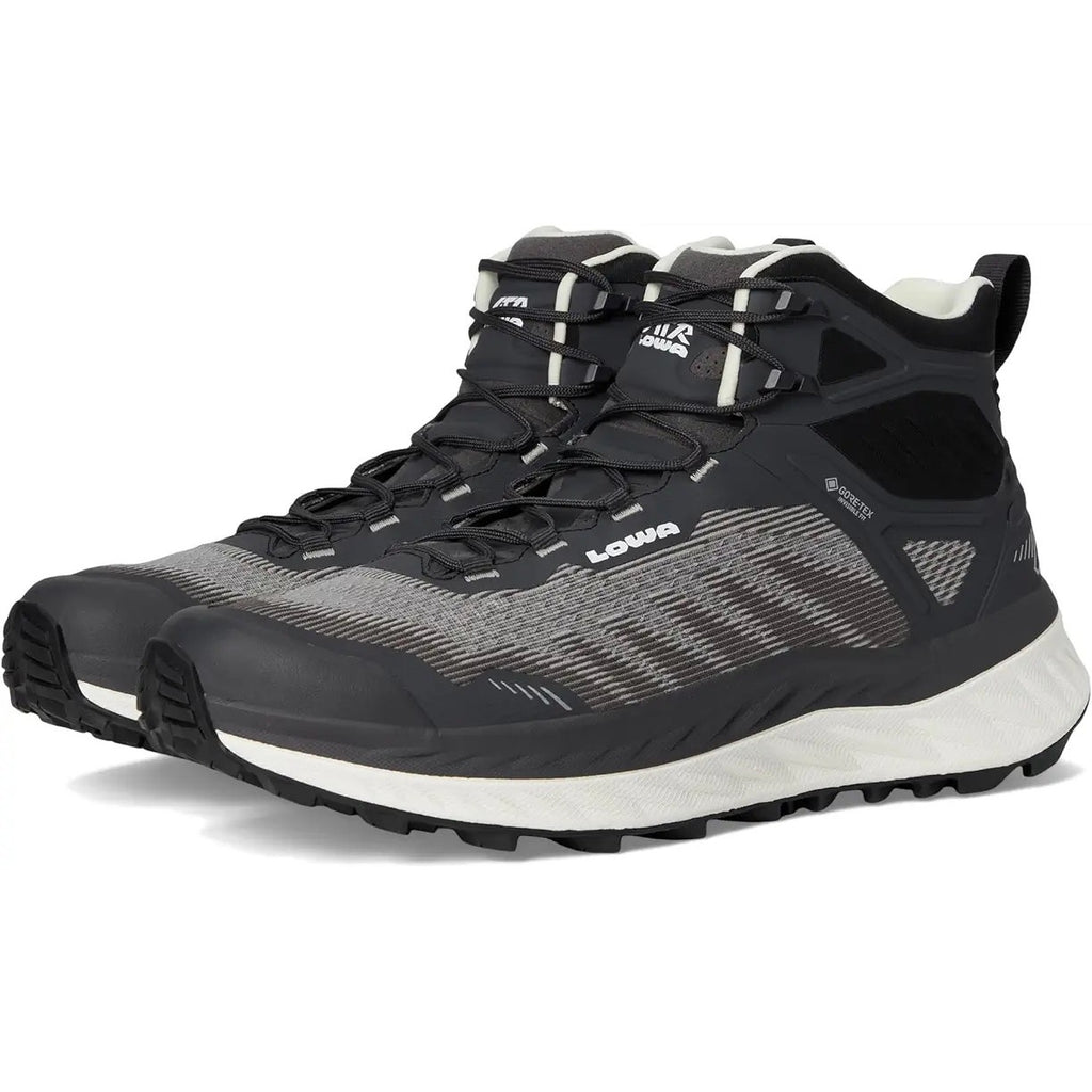 Lowa Womens Fortux GTX QC Ws Trail Running Sneaker US 7 EU 39 Black White WP NIB
