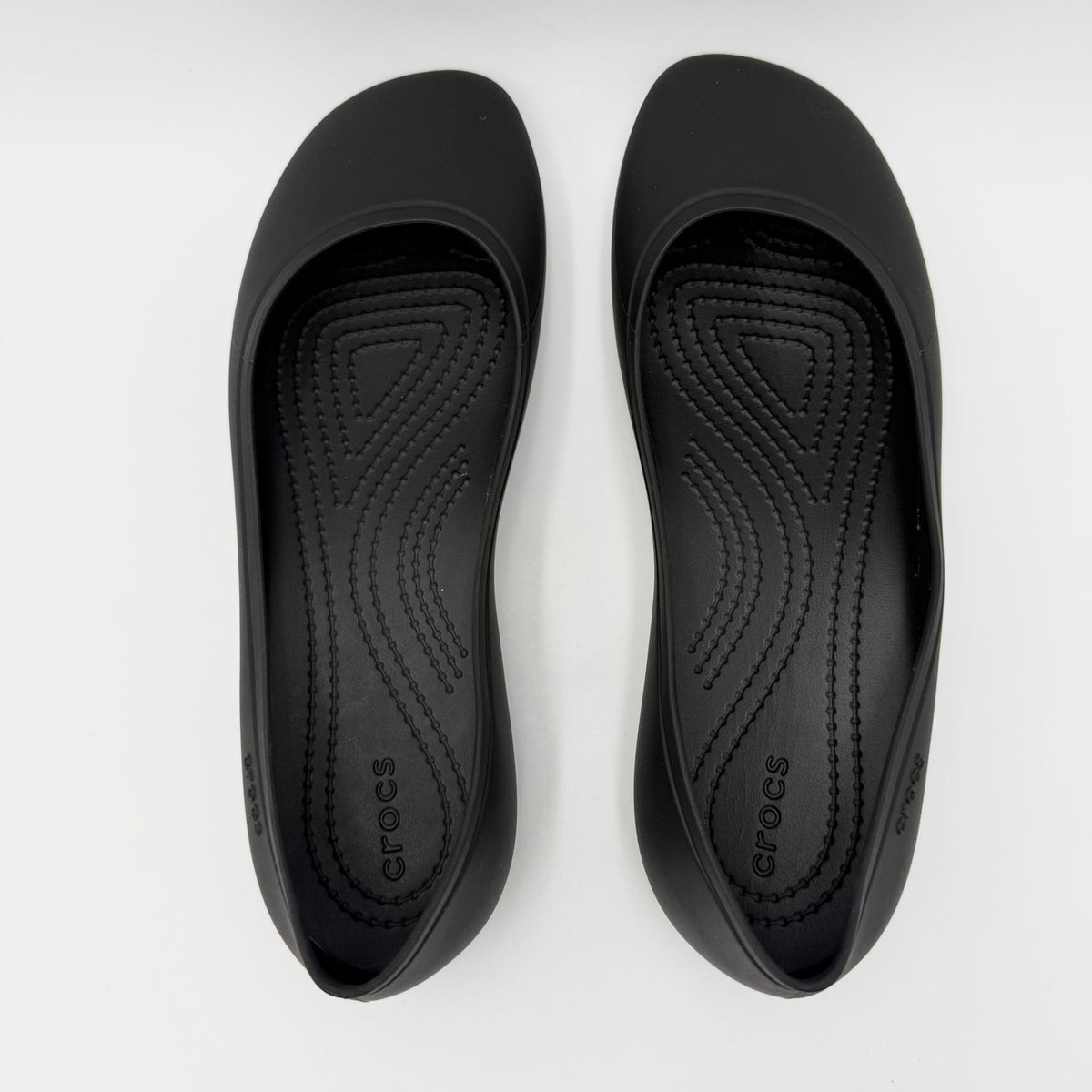 Crocs Womens Brooklyn Ballet Flats Size 7 EU 37-38 Black Slip On NWOT/NWOB