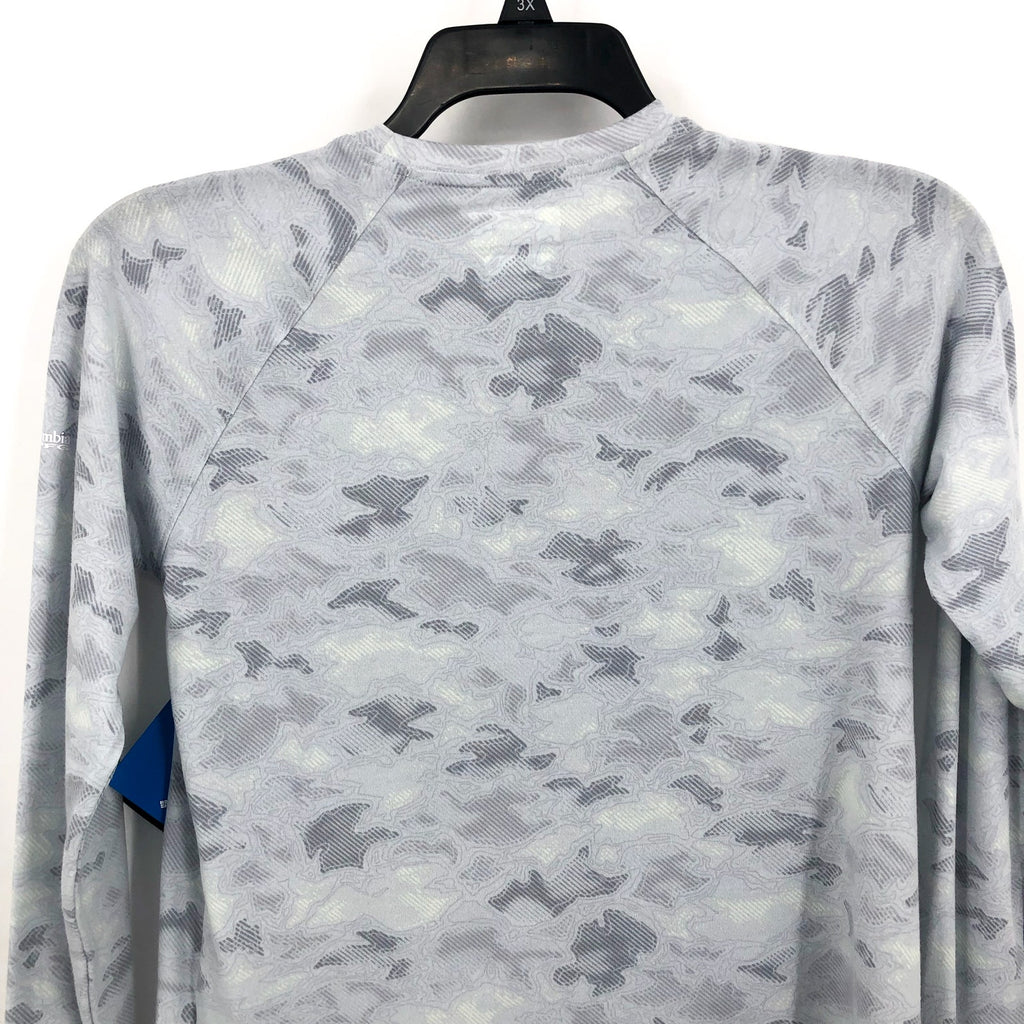 COLUMBIA PFG Womens Uncharted Knit Long Sleeve T-Shirt XS Cirrus Grey Waters NWT