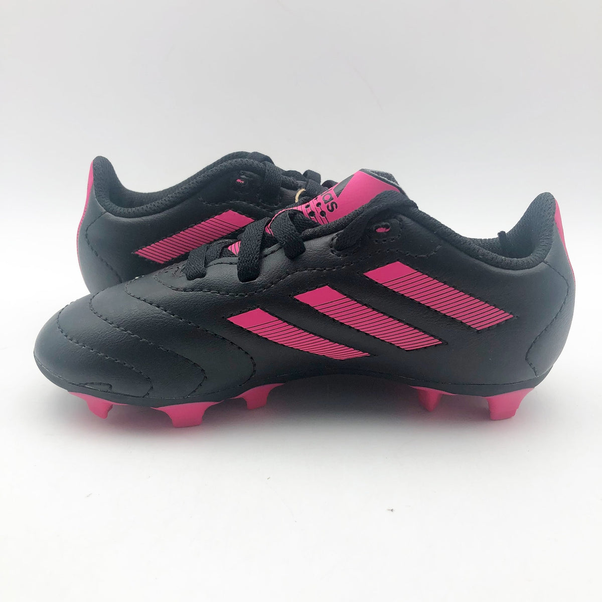 Adidas Little Kids Goletto VIII Firm Ground Soccer Cleats 11K Black Pink NWOB