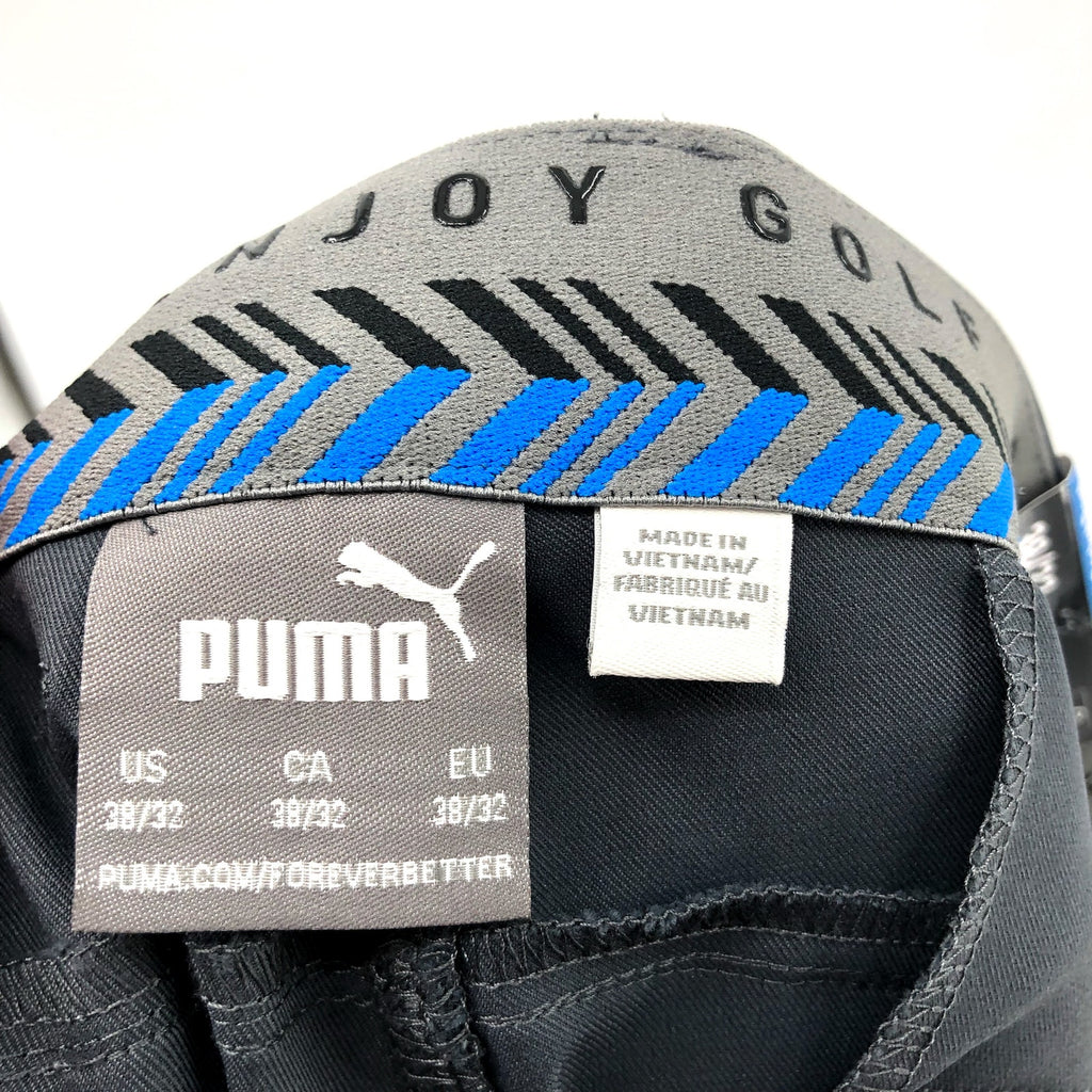 PUMA Men's Dealer 5 Pocket Golf Pants 38x32 Dark Grey Flat Front NWT