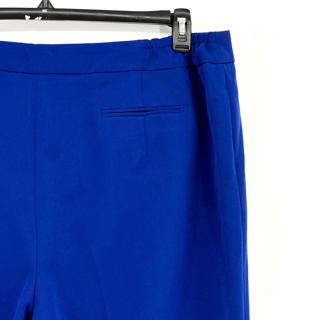 ANNE KLEIN Bowie Straight Ankle Pants 20W Magritte Blue Flat Front NWT