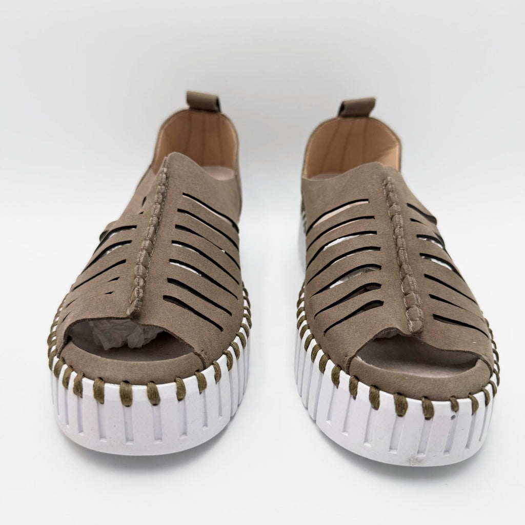 Ilse Jacobsen Womens Tulip 9376 Slip On Shoes Size 7.5 EU 38 Brown NWOB