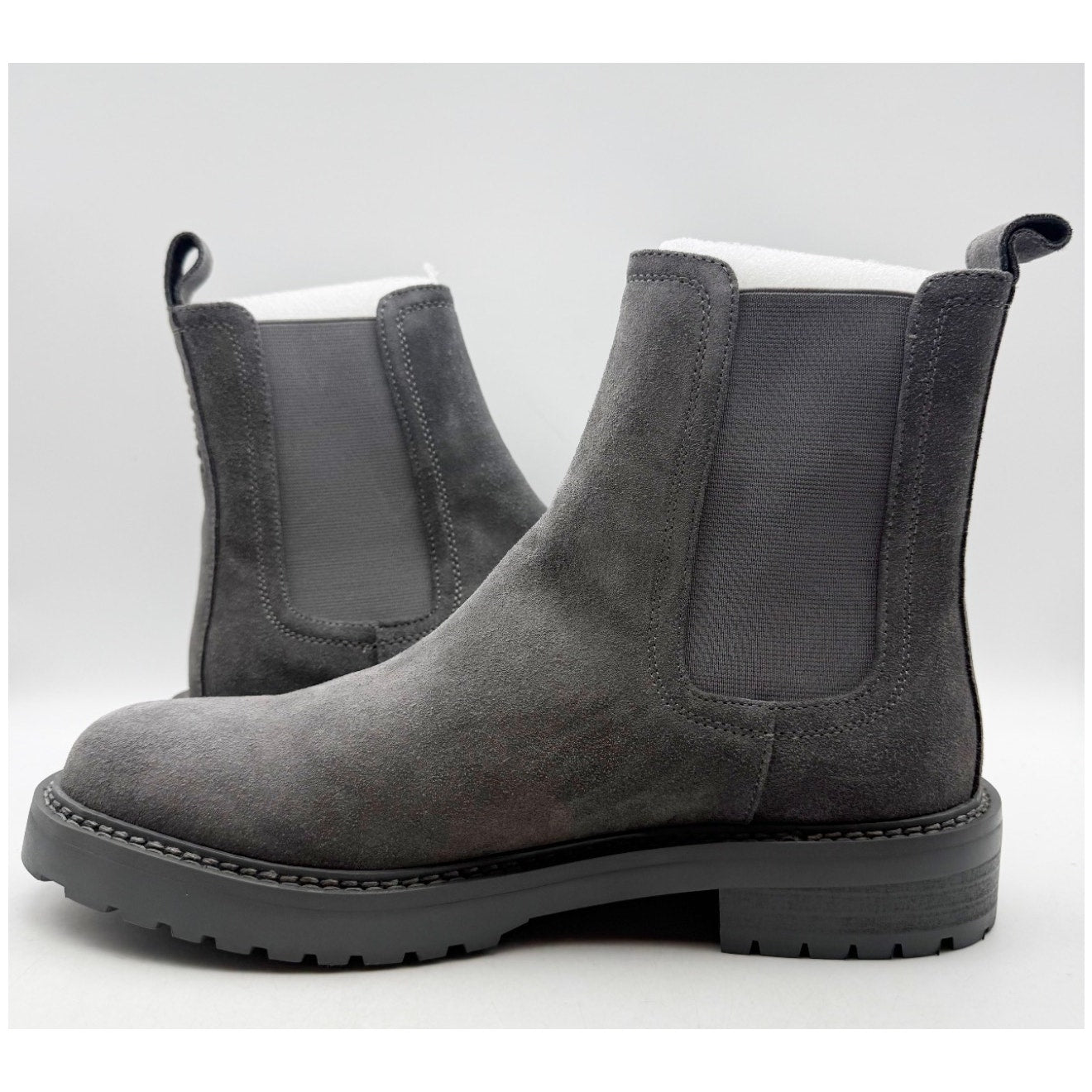 Saint Morta Men's Chunky Chelsea Boot US 9 EU 43 Dark Grey Suede NIB