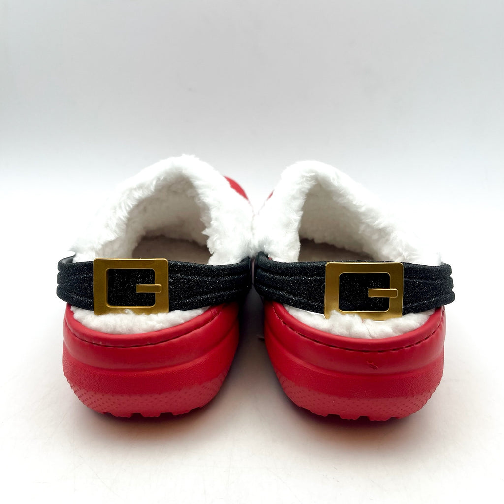 Crocs Kids Classic Lined Santa Clogs C13 EU 30.5 Red White Lightweight NWT