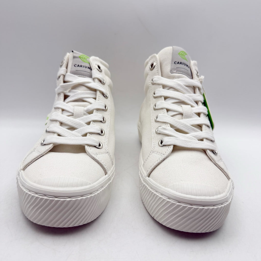 CARIUMA Womens OCA High Top Sneakers Size 6 EU 36.5 Off-White Canvas NIB