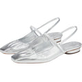 VINCE. Womens Venice Flats US 9.5  EU 40.5 Warm Silver Leather Slip On NIB