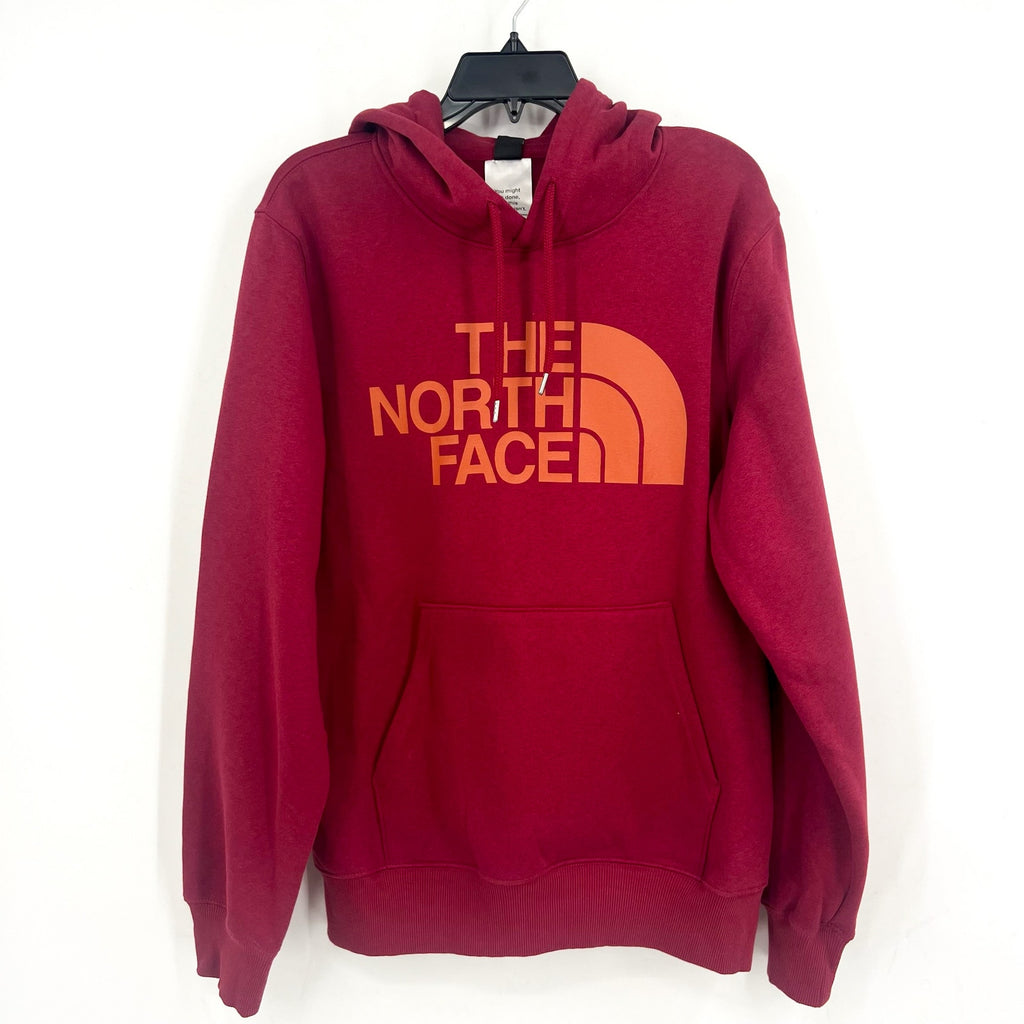 THE NORTH FACE Men Half Dome Hoodie Medium Red Beetroot Sweatshirt NWT