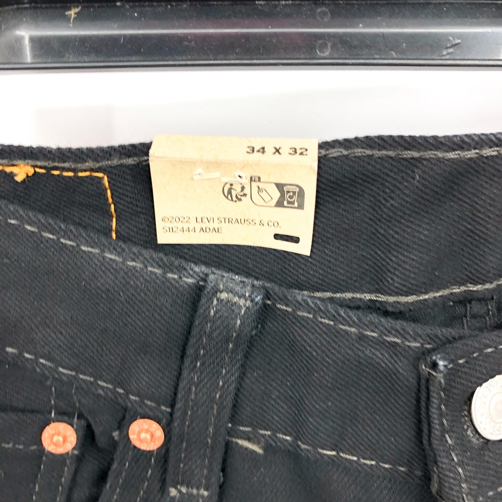 LEVI'S Men's 550 Relaxed Fit Jeans 34x32 Black Tapered Leg 00550-0260 NWT