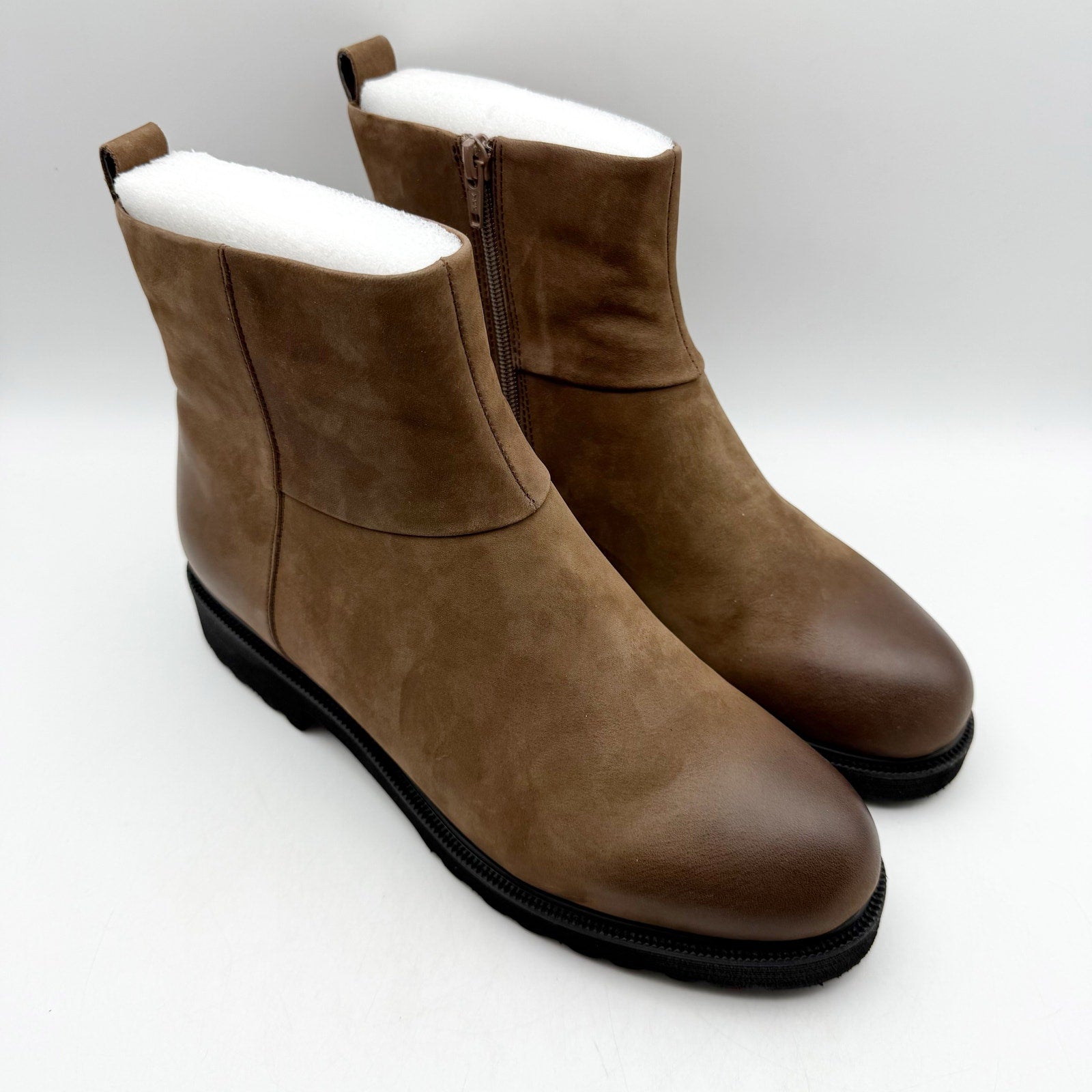 David Tate Womens Damila Boots US 9.5M EU 40 Brown Nubuck Leather NIB