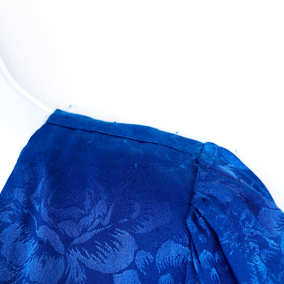 ADELYN RAE Women's Lindsey Wrap Jacquard Mini Dress XS Cobalt Blue NWT