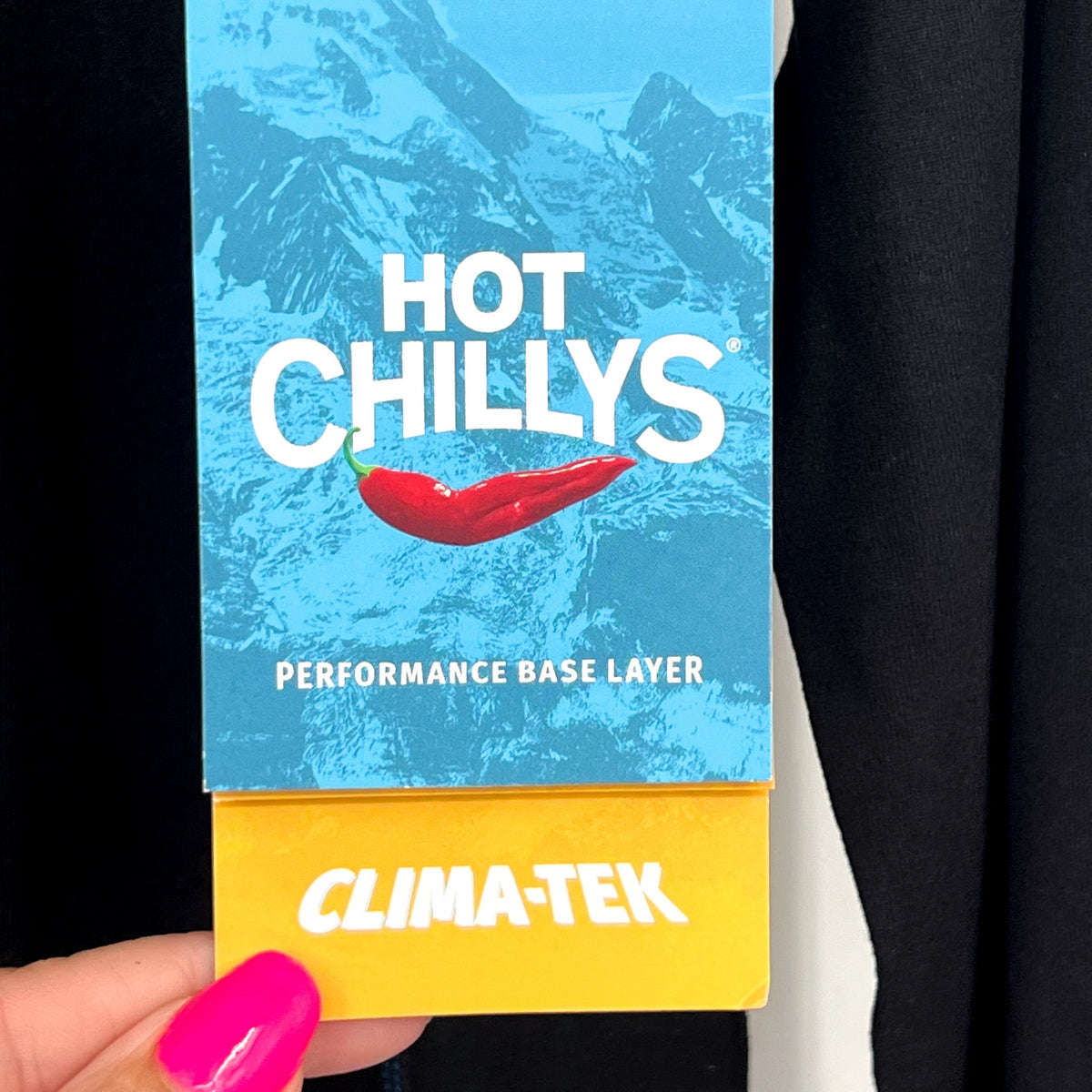 HOT CHILLYS Women's Clima-Tek Crewneck Top XL Black Long Sleeve Base Layer NWT