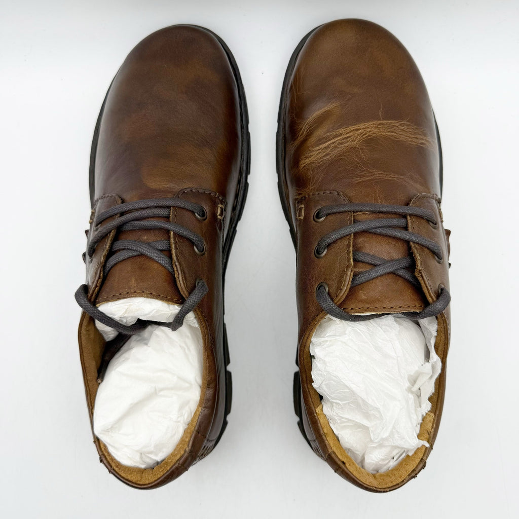 Born Mens Soledad Shoes US 9.5 M EU 42.5 Brown Leather Lace Up Casual NWOB