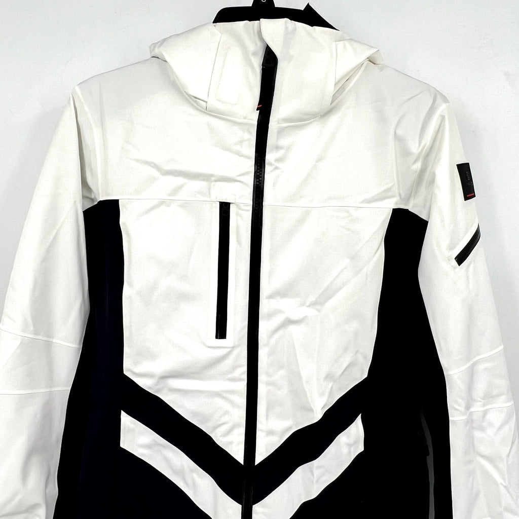 BOGNER Women's Dalya Hooded Two Tone Ski Jacket US 4 Small Off White WP NWOT