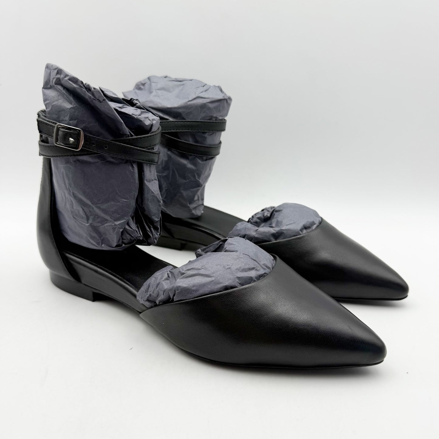 Seychelles Womens What a Girl Wants Flats US 6 M Black Leather NIB