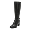 Naturalizer Womens Joslynn Knee High Boots SIZE 7 M Black Vegan Leather NIB