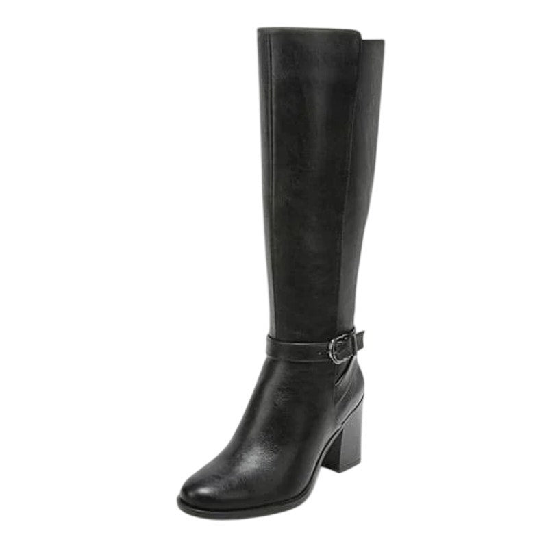 Naturalizer Womens Joslynn Knee High Boots SIZE 7 M Black Vegan Leather NIB