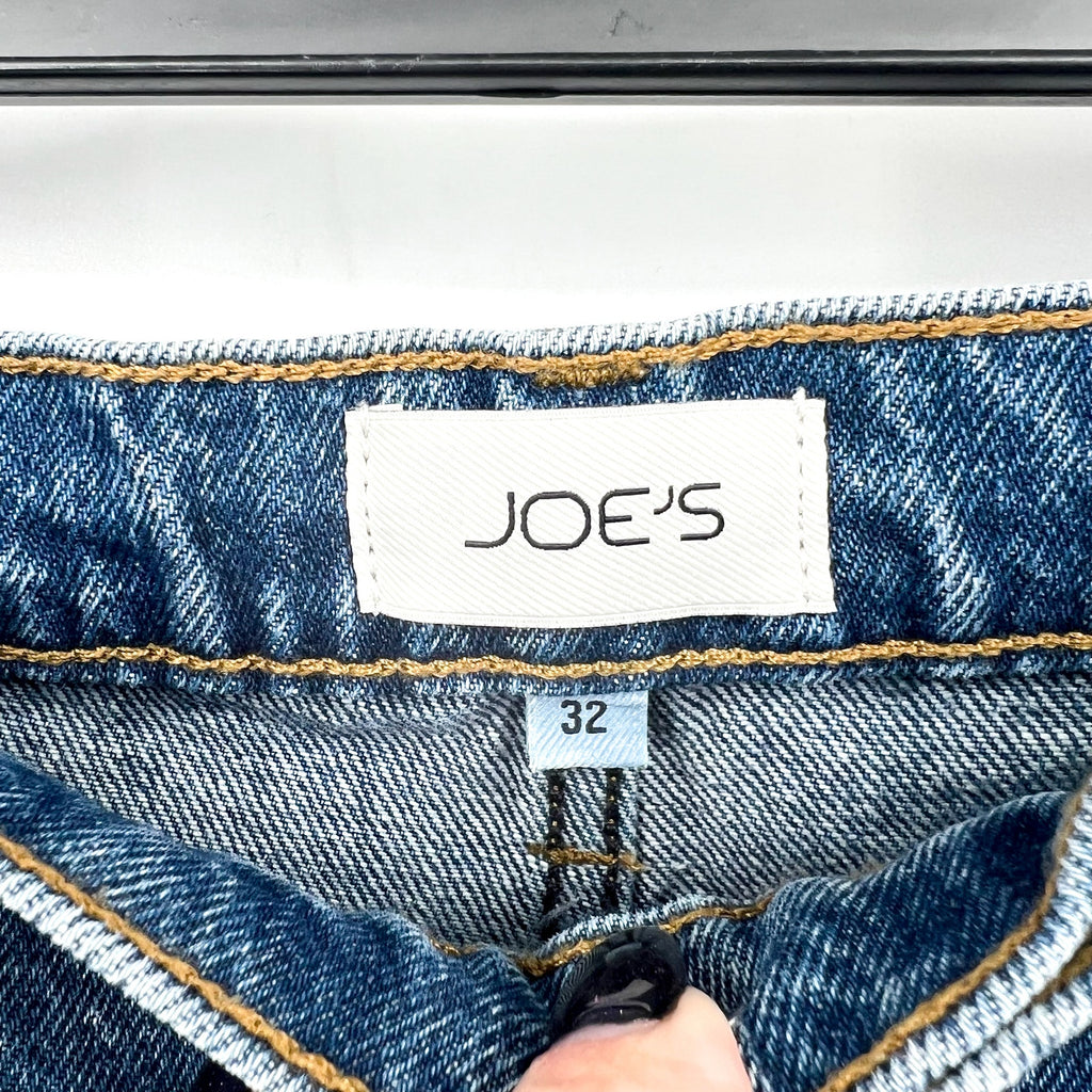 JOE'S JEANS Women's The Ryan Drawcord Jeans Size 32 Blue Impact Wide Leg NWT