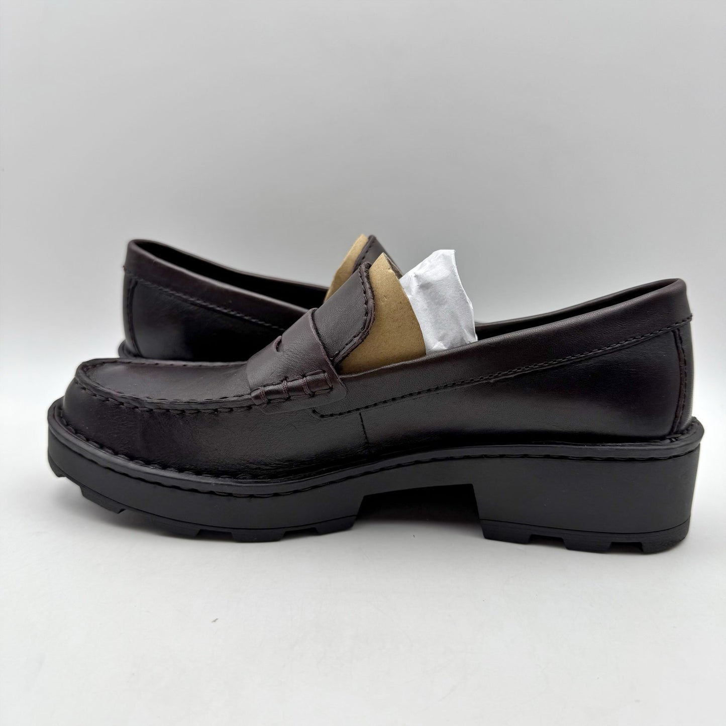 Born Womens Carrera Loafers US 7 M EU 37.5 Burgundy Leather Slip On NIB