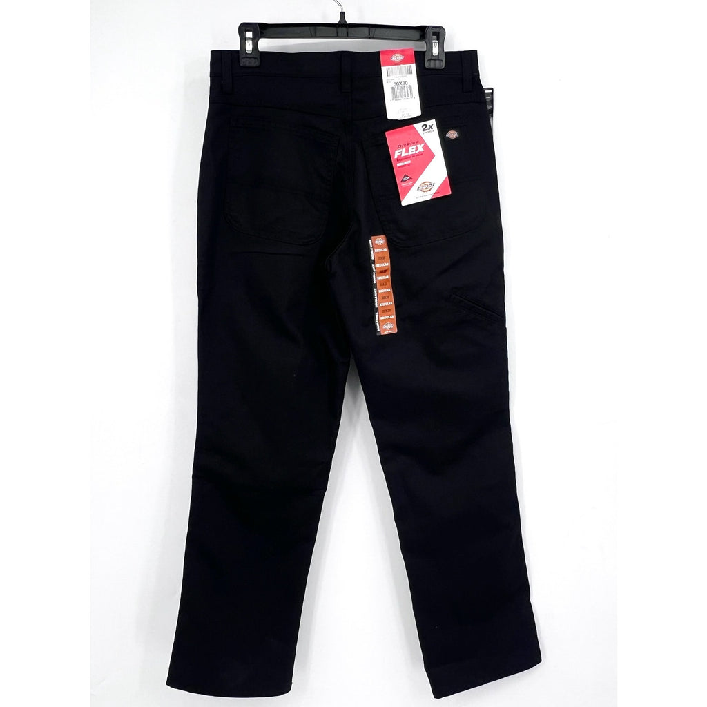 DICKIES Men's Double Knee Regular Fit Duck Work Pant DP903 30x30 Black NWT