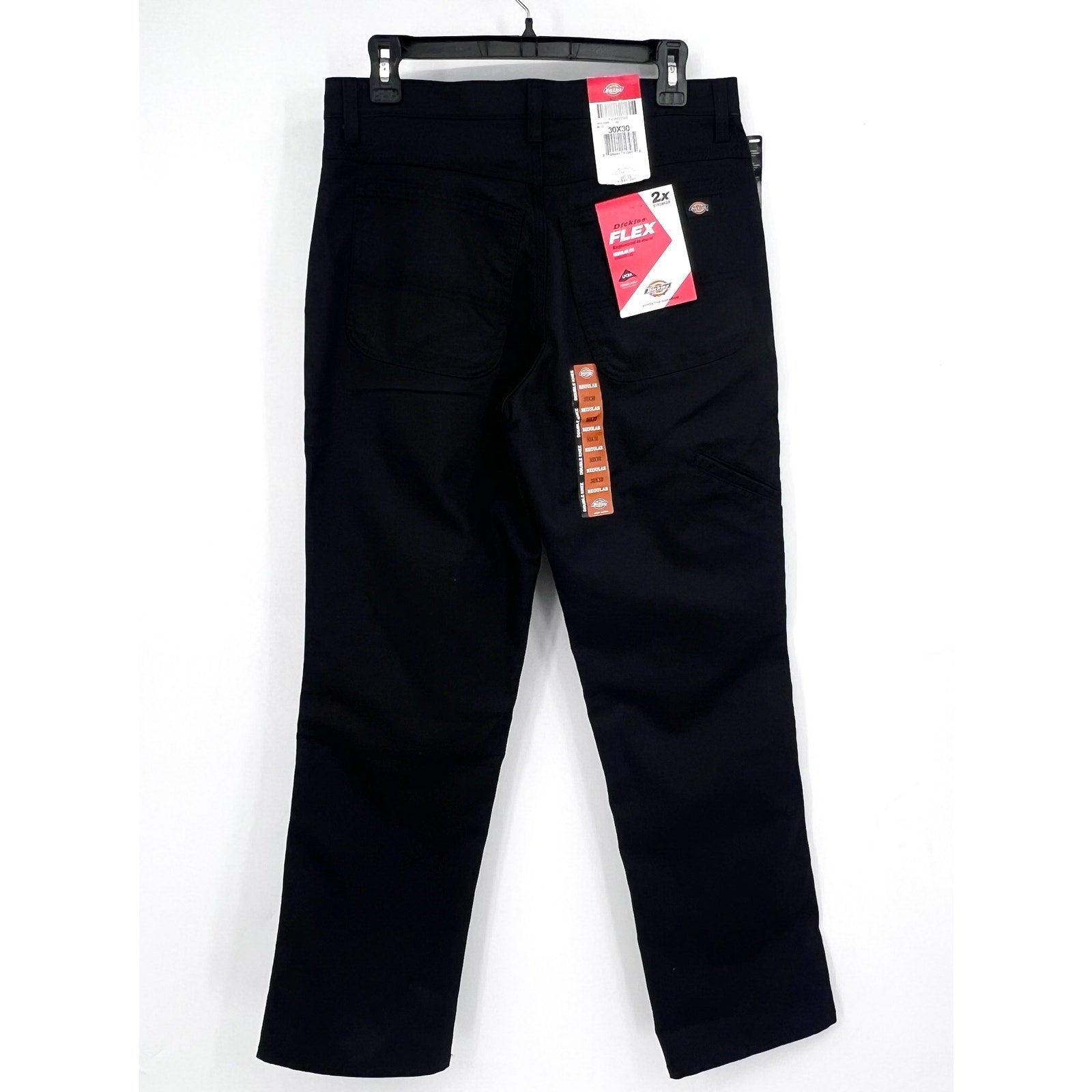 DICKIES Men's Double Knee Regular Fit Duck Work Pant DP903 30x30 Black NWT