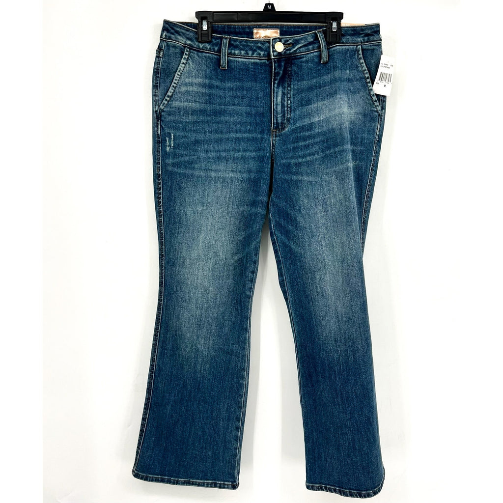 KUT FROM THE KLOTH Women's Kelsey Flare Ankle Jeans Size 12 Blue Mid Rise NWT