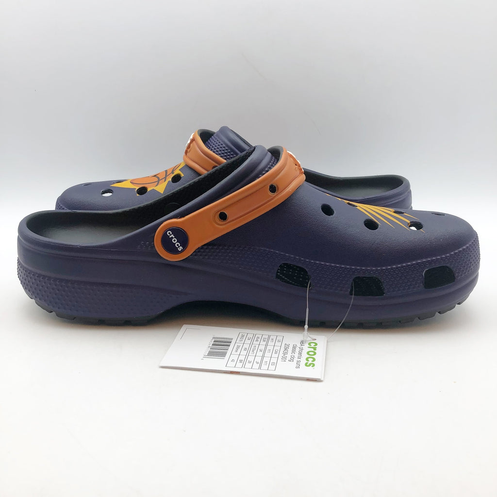 Crocs Mens NBA Phoenix Suns Classic Clogs Size 11 Black Purple NWT