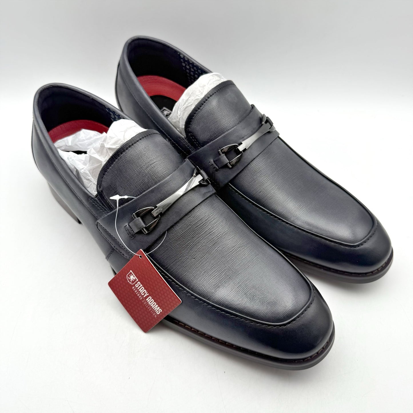 Stacy Adams Mens Kaylor Penny Slip-On Loafer US 11 M EU 44 Gray Leather NIB