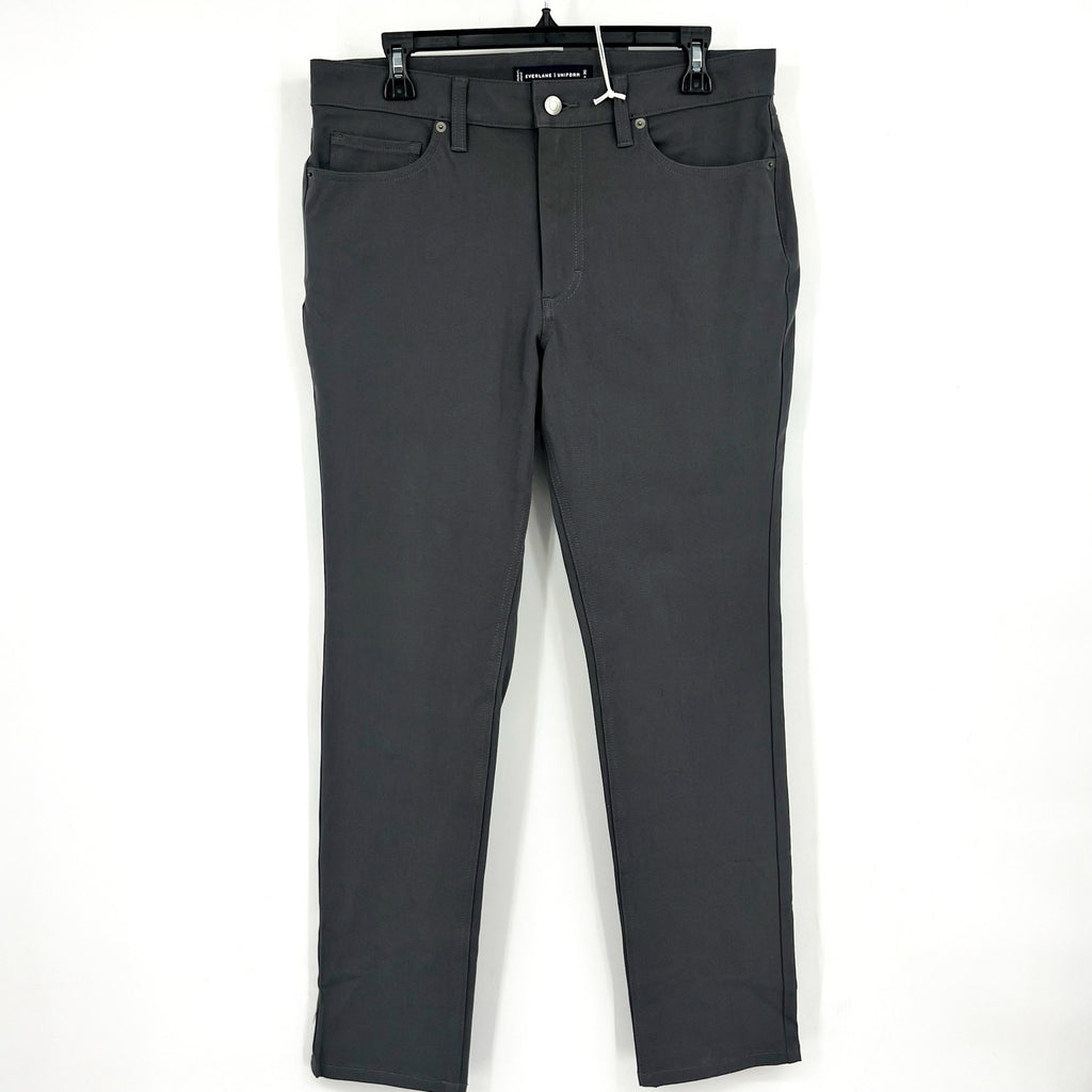 EVERLANE Men's Performance Pant 32x30 Grey Slim Fit Uniform 5-Pocket NWT