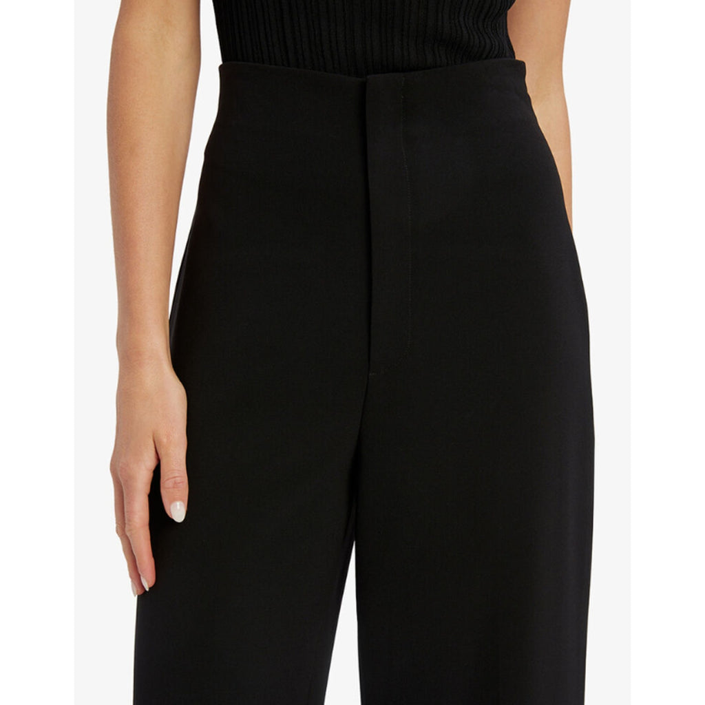 BARDOT Womens Anna Wide Leg Dress Pants Medium US 8 Black High Waist NWT