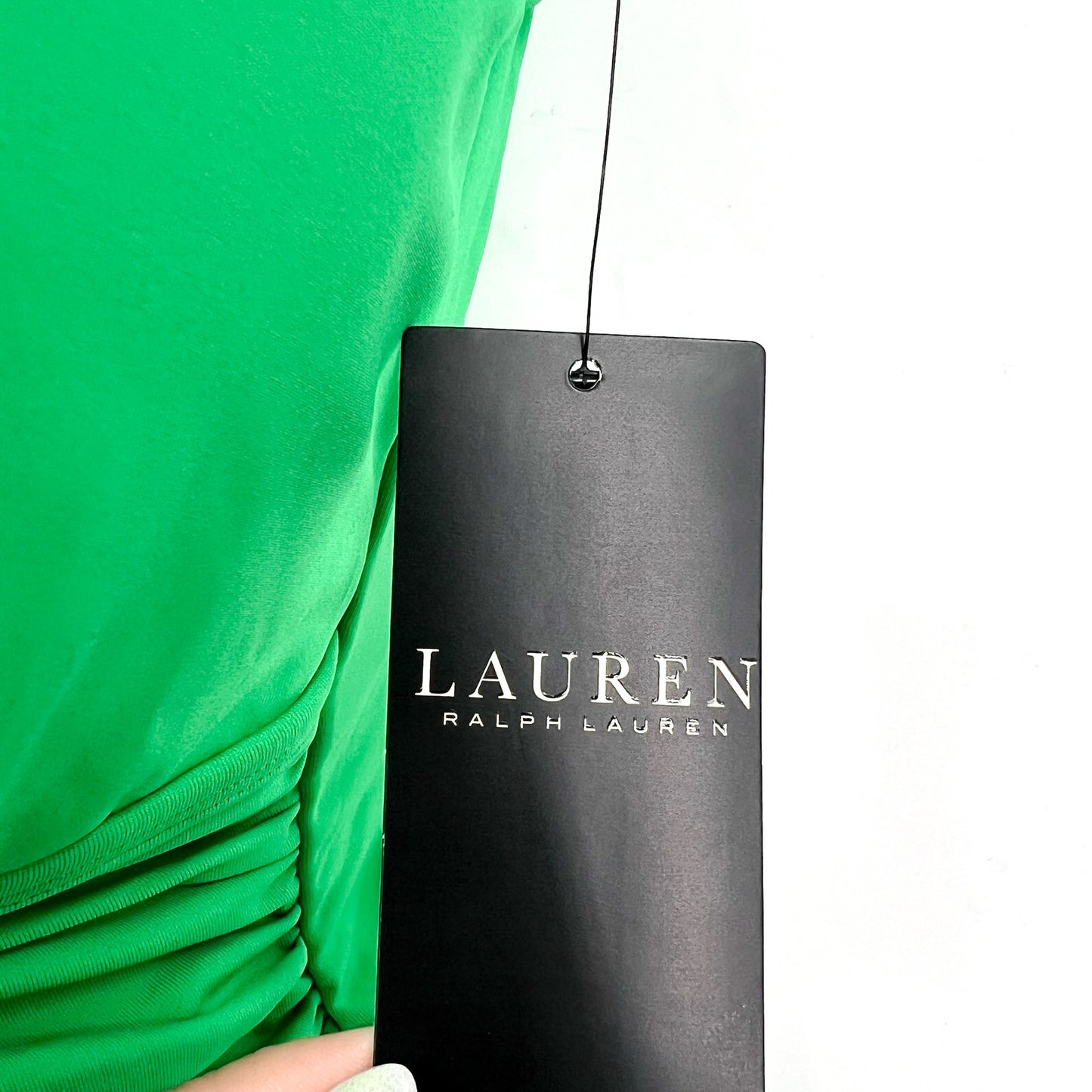 LAUREN RALPH LAUREN Ruffle One Piece Swimsuit Size 8 Palm Green Beach Club NWT