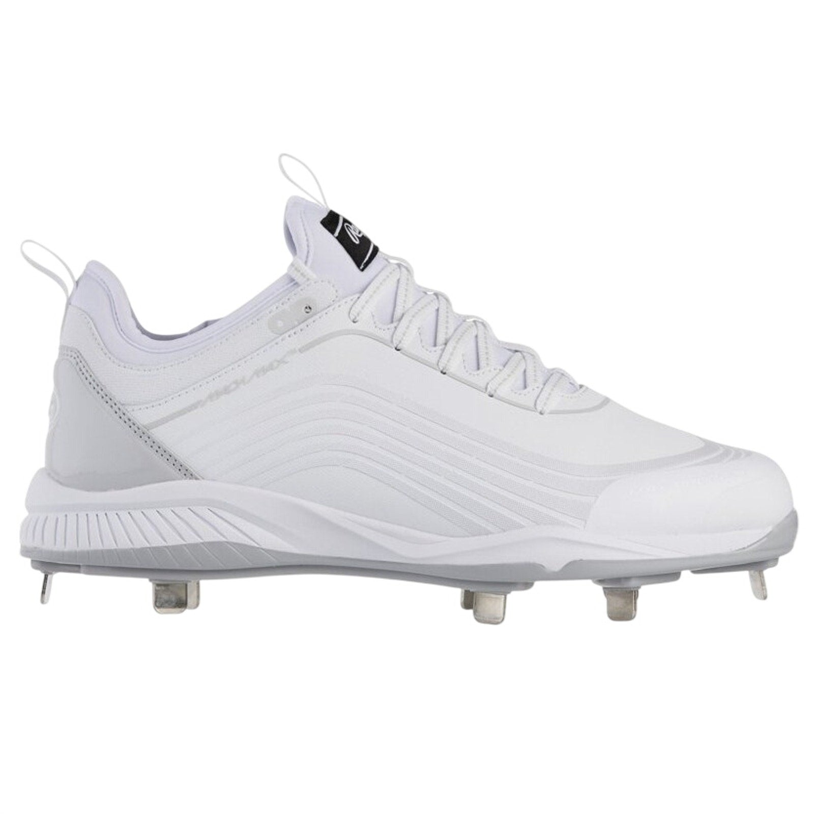 Rawlings Mens Bullpen Low Baseball Cleats Size 10.5 White Gray Metal NWOB