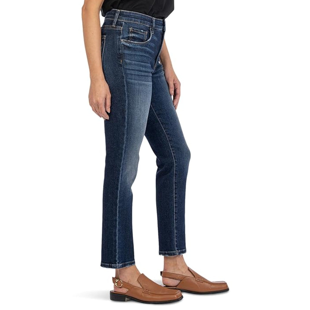 KUT FROM THE KLOTH Reese Ankle Straight Leg Jeans SIZE 10 Enchantment Blue NWT