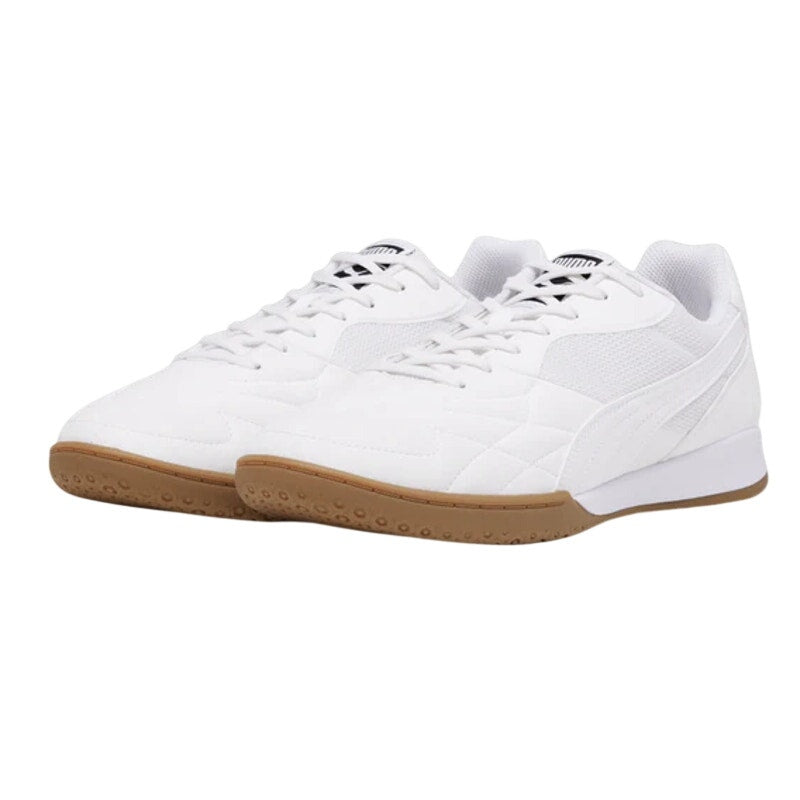 PUMA Mens King Top It Indoor Soccer Sneaker US 11.5 White Gold NWOB