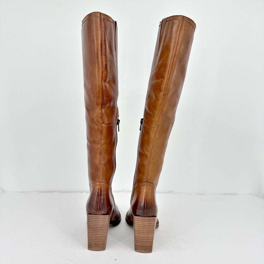 Diba True Womens True Do Knee High Boots US 6 M Brown Leather NWOB