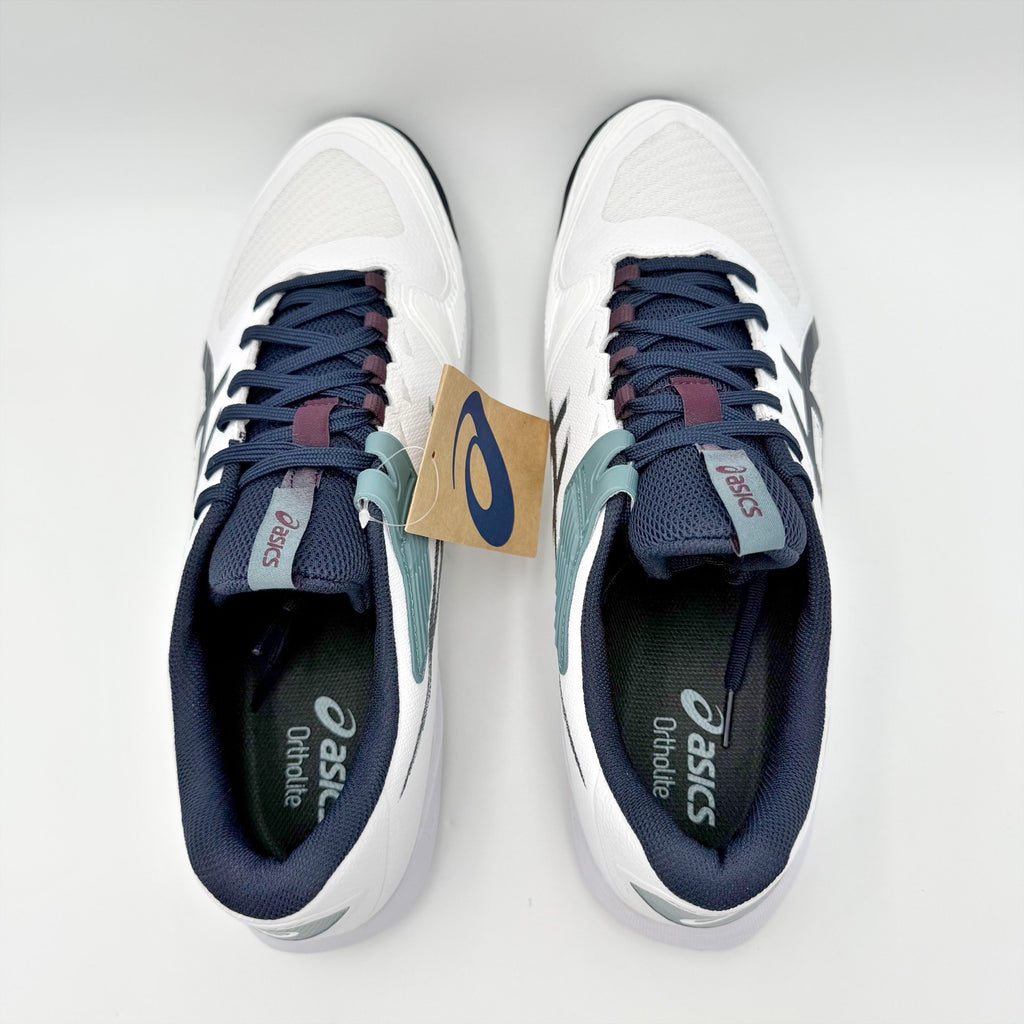 ASICS Mens Solution Speed FF 4 Athletic Court Shoe US 13 White Midnight Blue NIB