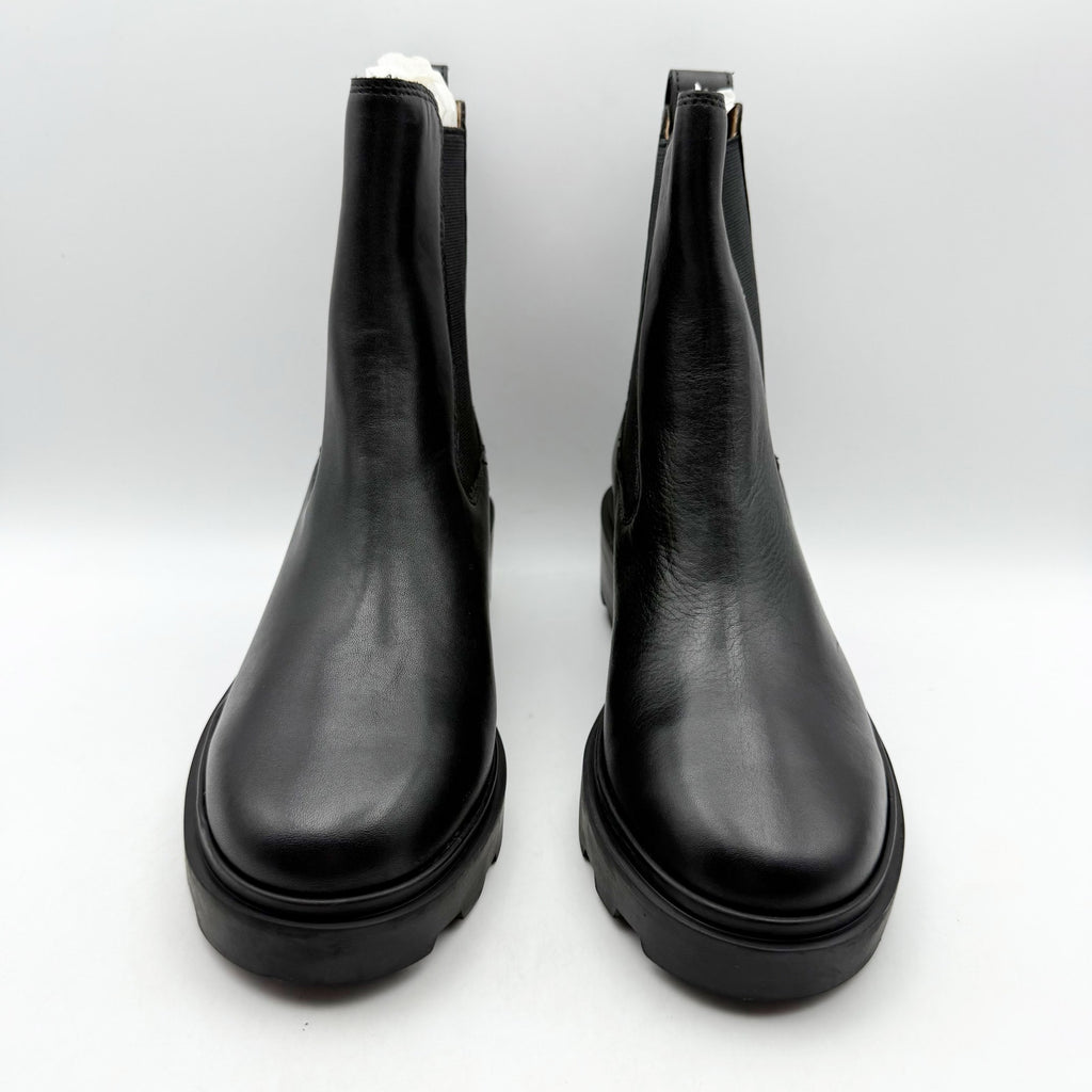 Madewell Womens The Bradley Chelsea Lugsole Boots Size 5.5 Black Leather NWOB