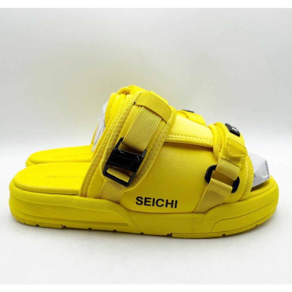 Seichi Mens Yoroi V2 Slide Sandals Size 8 EU 41 Luminate Yellow NIB