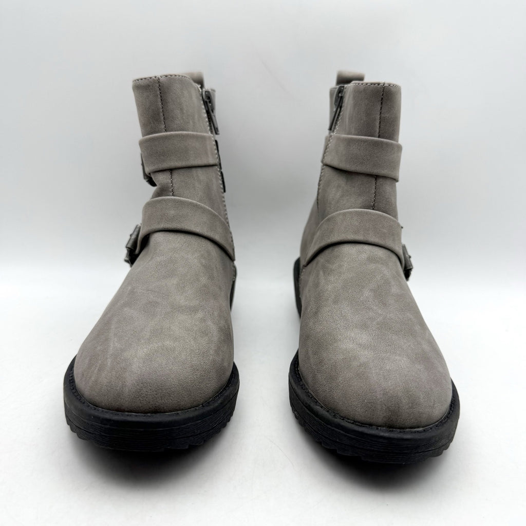 Blowfish Malibu Girls Clover Ankle Boots US 2 EU 33 Grey NWOB
