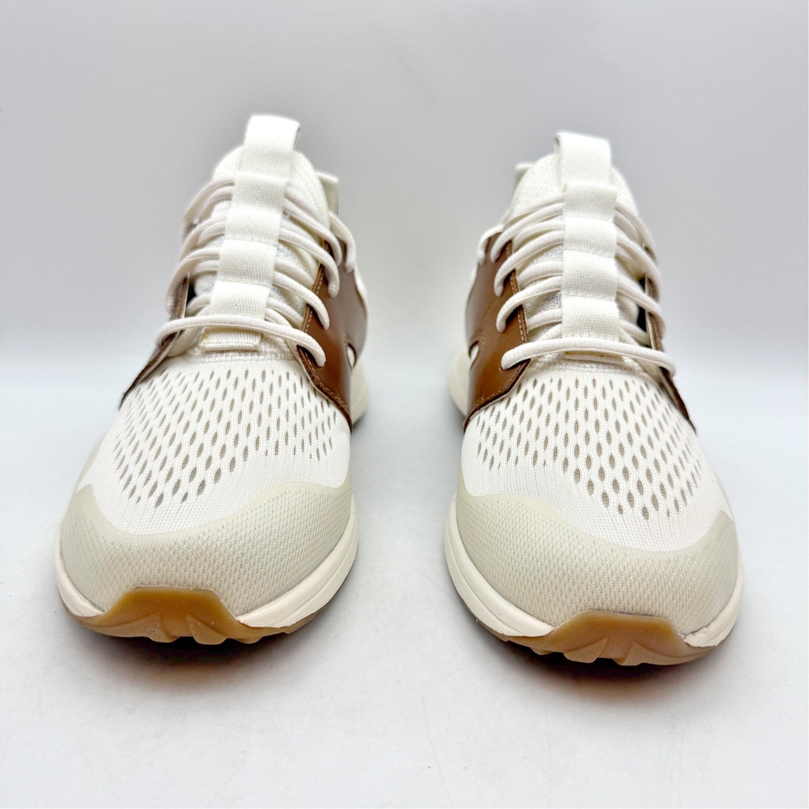York Athletics The Frank Trainer Sneakers Womens 8.5 Mens 7 Tan White NIB