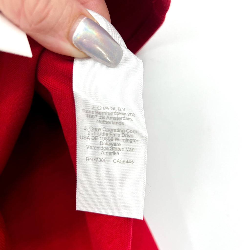 MADEWELL Women's Sleeveless Boat Neck Shirt Small Red Crimson NU773 NWT