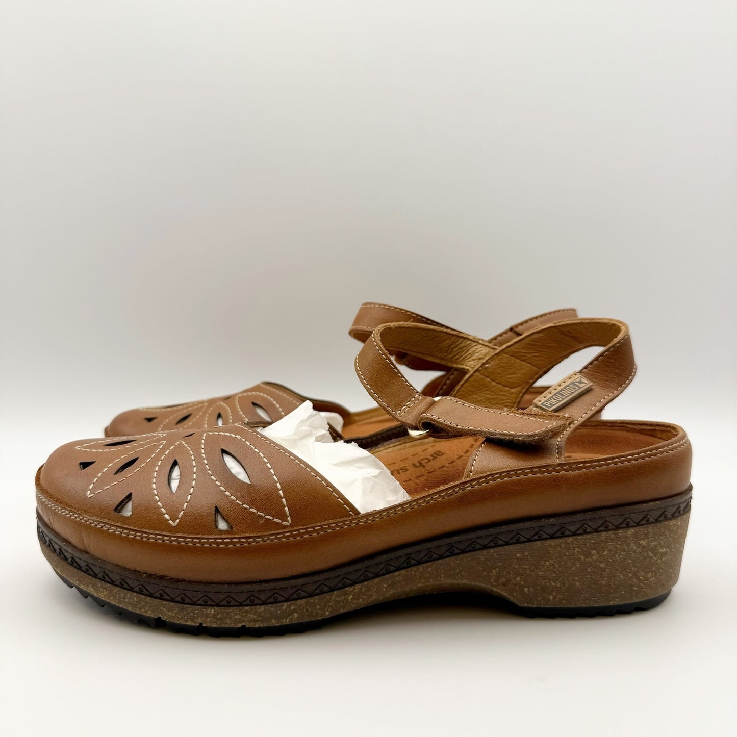 PIKOLINOS Womens Granada W0W-1985 Sandals EU 37 US 6.5-7 Brown Leather NIB