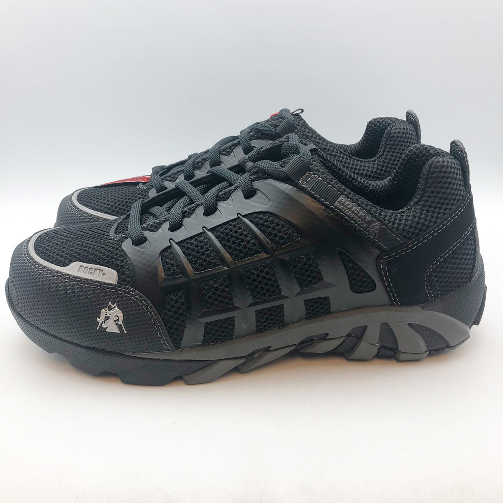 ROCKY Mens TrailBlade Athletic Work Shoes 10 WIDE Black Comp Toe Waterproof NIB