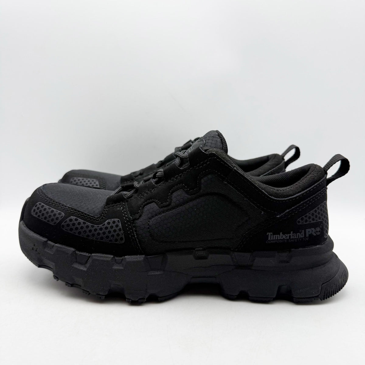 Timberland Pro Womens Powertrain EV CT Work Sneakers Size 8.5 Black Comp Toe NIB