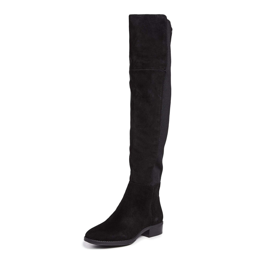 Sam Edelman Womens Pam Over the Knee Boots Size 7.5 EU 37.5 Black Suede NWOB