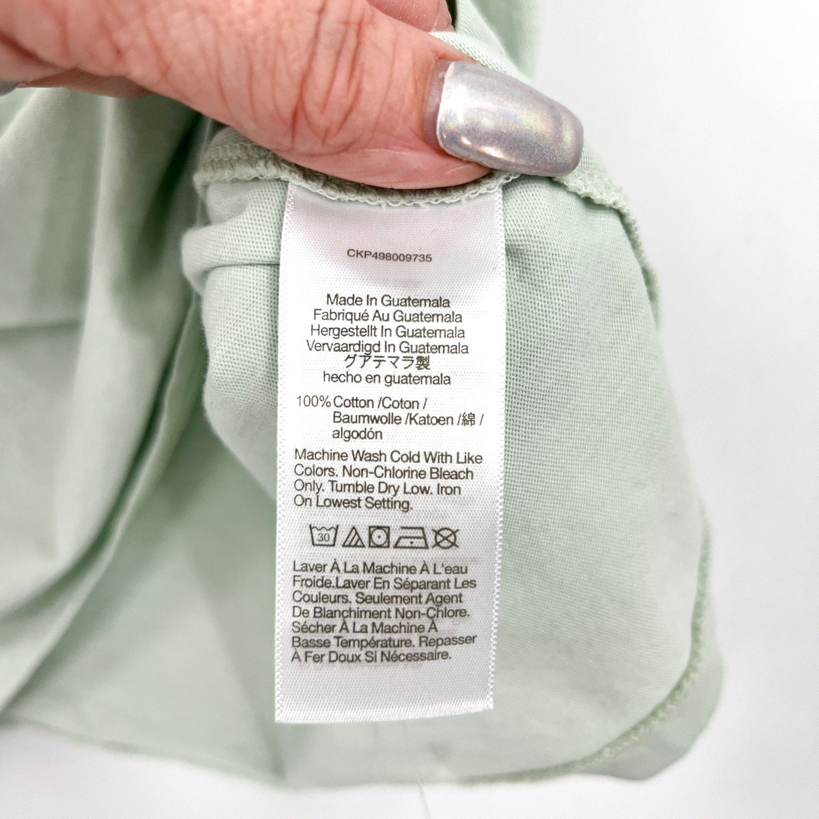 MADEWELL Women's Northside Vintage Tee XXL Green Ice Mint Short Sleeve J8526 NWT