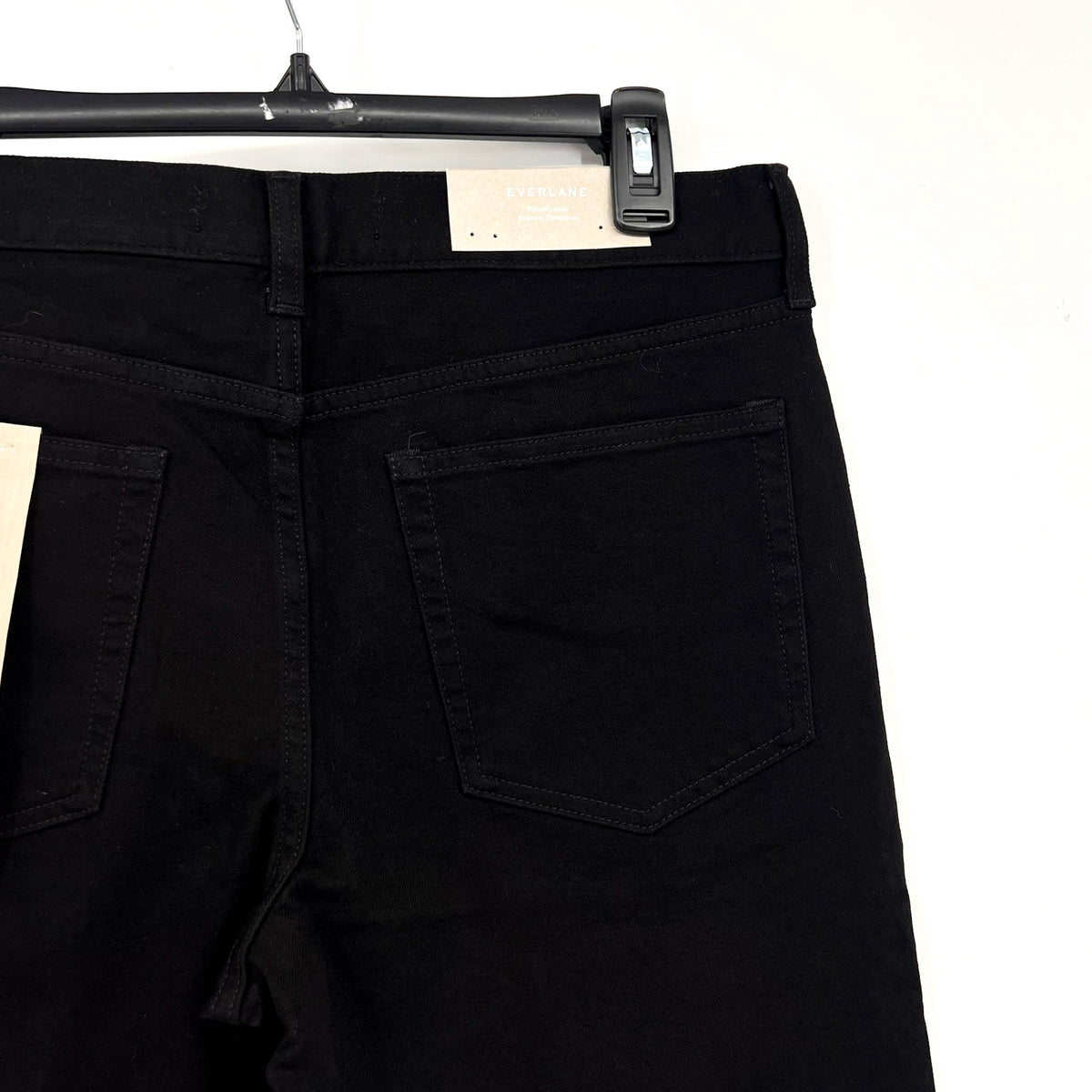 EVERLANE Uniform Men's Slim Jeans 33x30 Black 4-Way Stretch Organic Cotton NWT